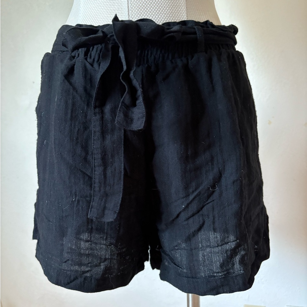 Brandy Melville Black High Waist Shorts with Relaxed Fit